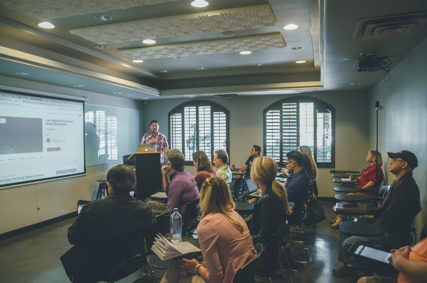 Student Giving a Presentation to a Class