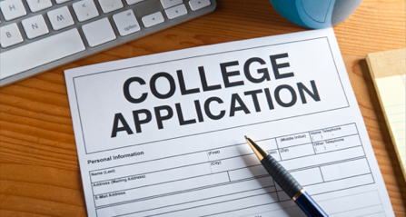 College Application Screenshot
